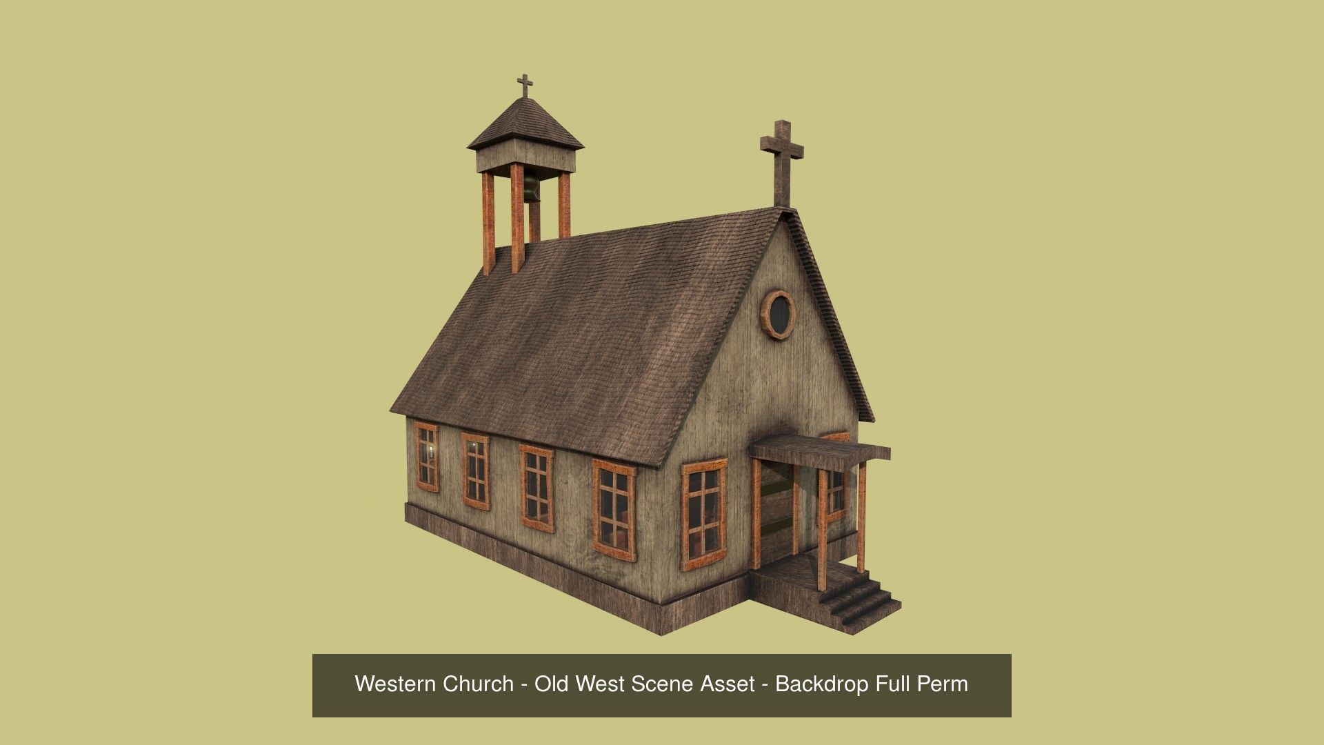 10 Wild West Building Collection - Western Backdrop Full Perm _3