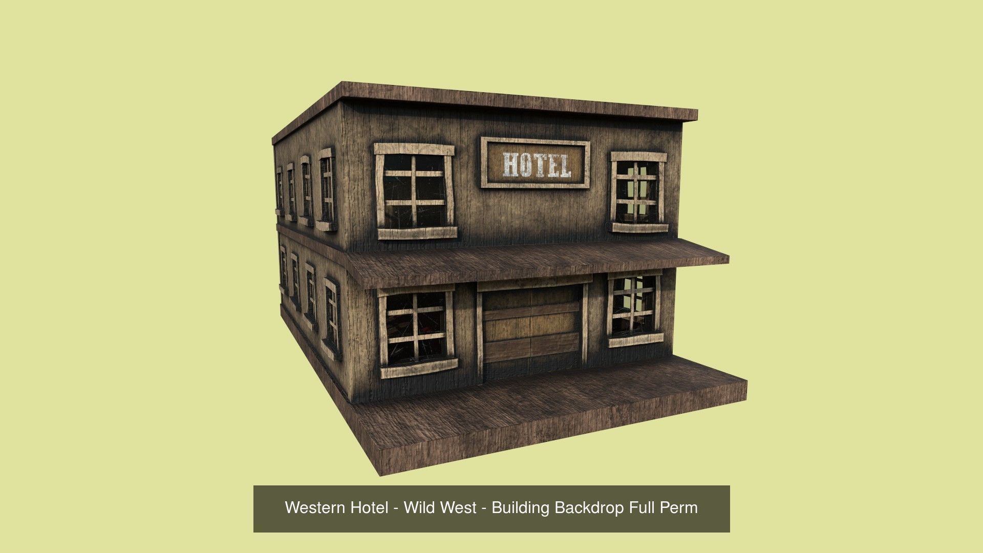 10 Wild West Building Collection - Western Backdrop Full Perm _6