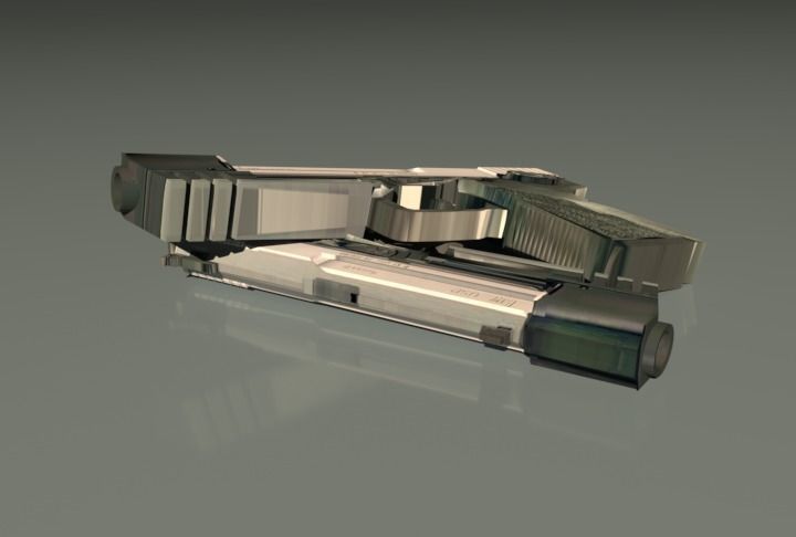 USP HK Compensator Pistol 3D model_1