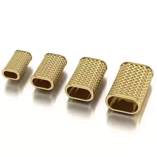 CHARMS three gold woven bracelets