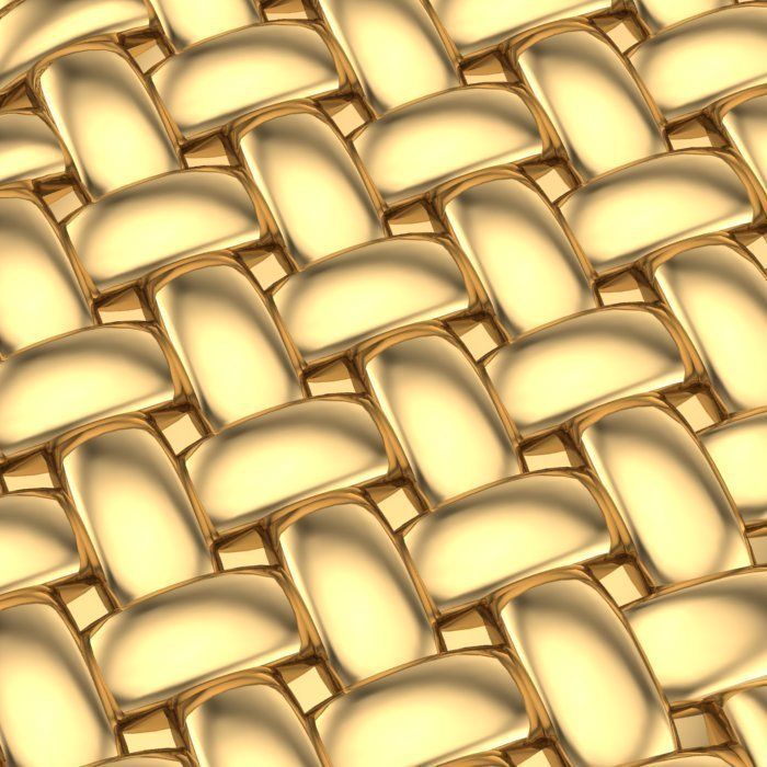 CHARMS three gold braided straps 3D print model_3