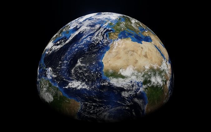 3d globe model earth - elements of this video furnished 3D print model