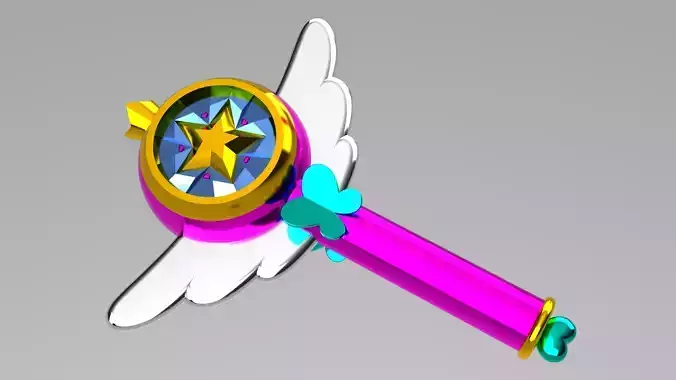 Star vs the forces of evil magic wand 3D print model