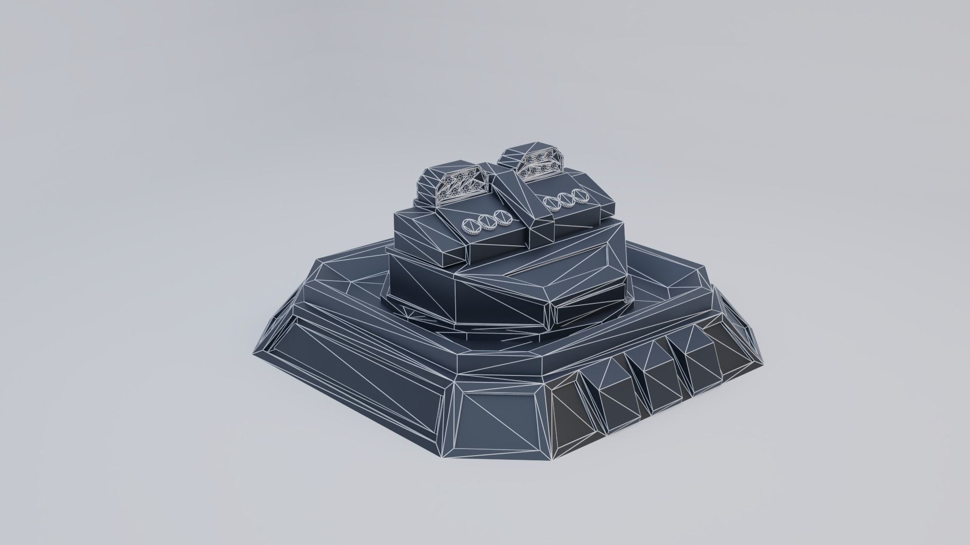 Missile Turret Low-poly 3D model_15
