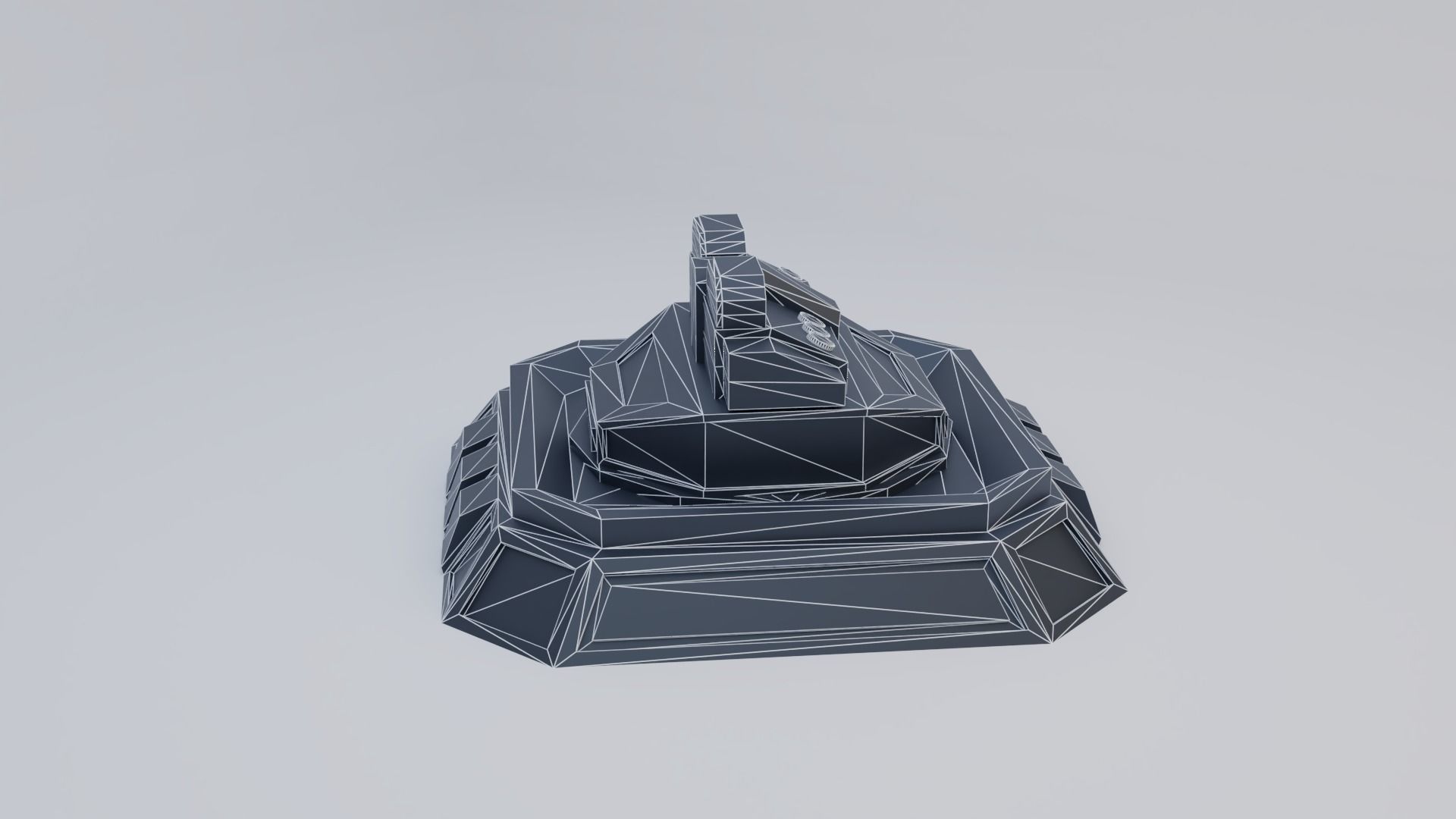 Missile Turret Low-poly 3D model_18