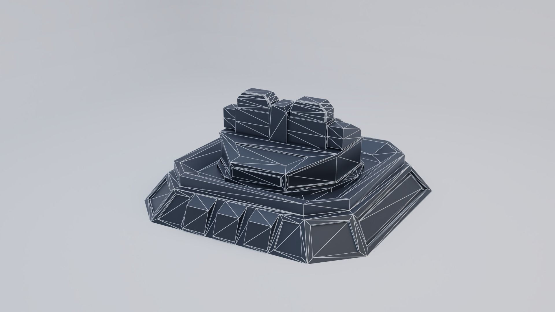 Missile Turret Low-poly 3D model_21
