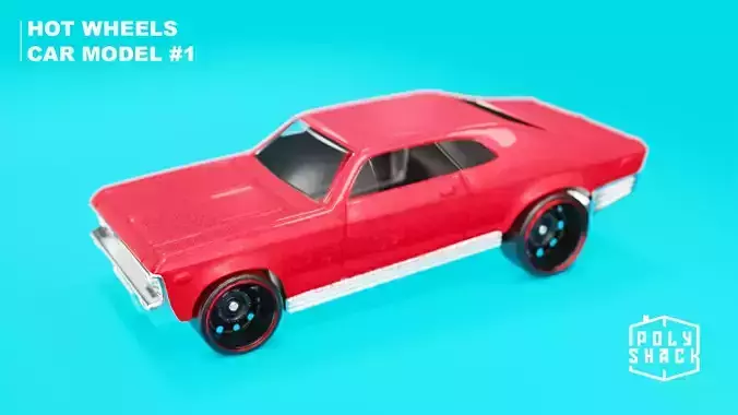 Muscle Toy Car Model - Hot Wheels - Game Ready