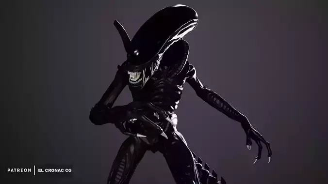 Xenomorph alien 3D print model