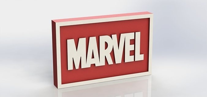 Marvel Plaque Free 3D print model
