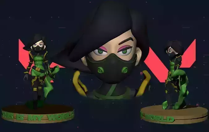 Viper Valorant for 3D print Free 3D print model