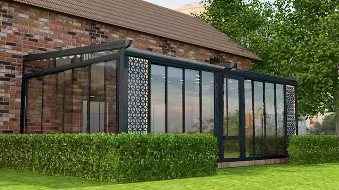 pergola metal shed with roof