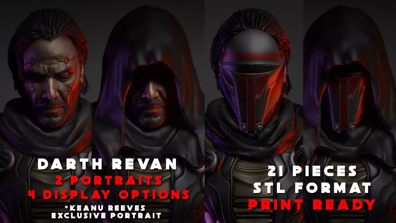 DARTH REVAN - KEANU 3D PRINTABLE MODEL 3D print model