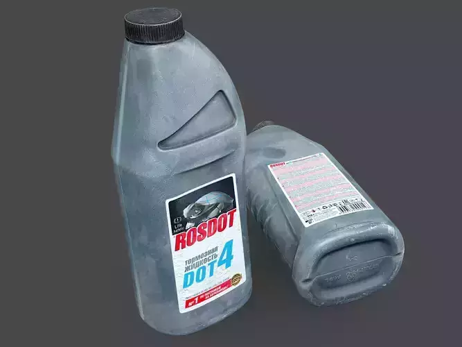 Brake Fluid Bottle 3D model