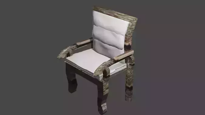 chair wooden with cushion