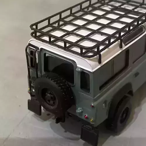 1-43 SCALE MODEL LAND ROVER DEFENDER 110 ROOF RACK  AND LADDER 3D print model