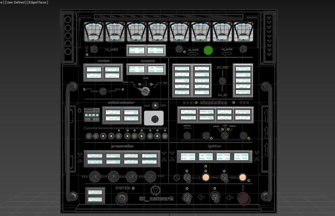 Control panel pack 1 3D model_11