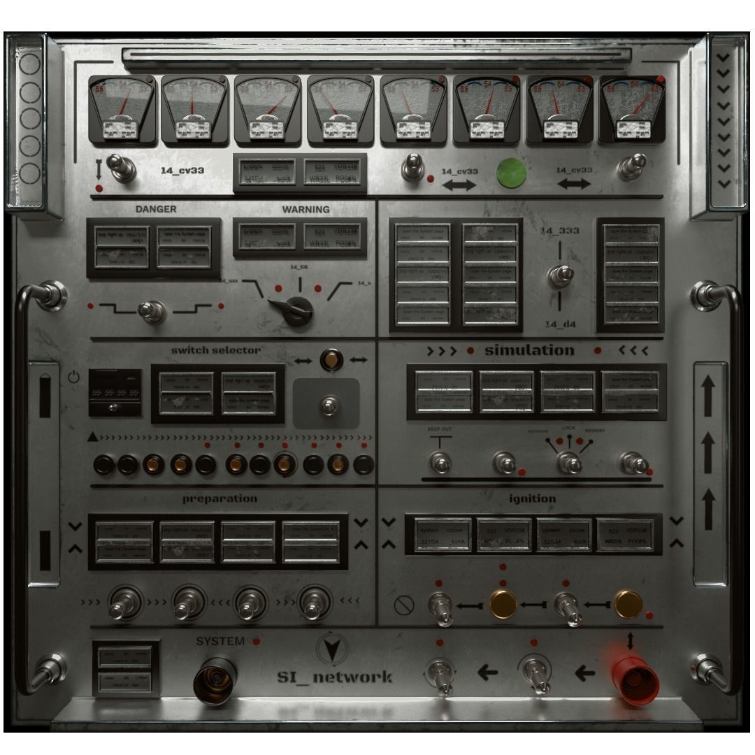 Control panel pack 1 3D model_4