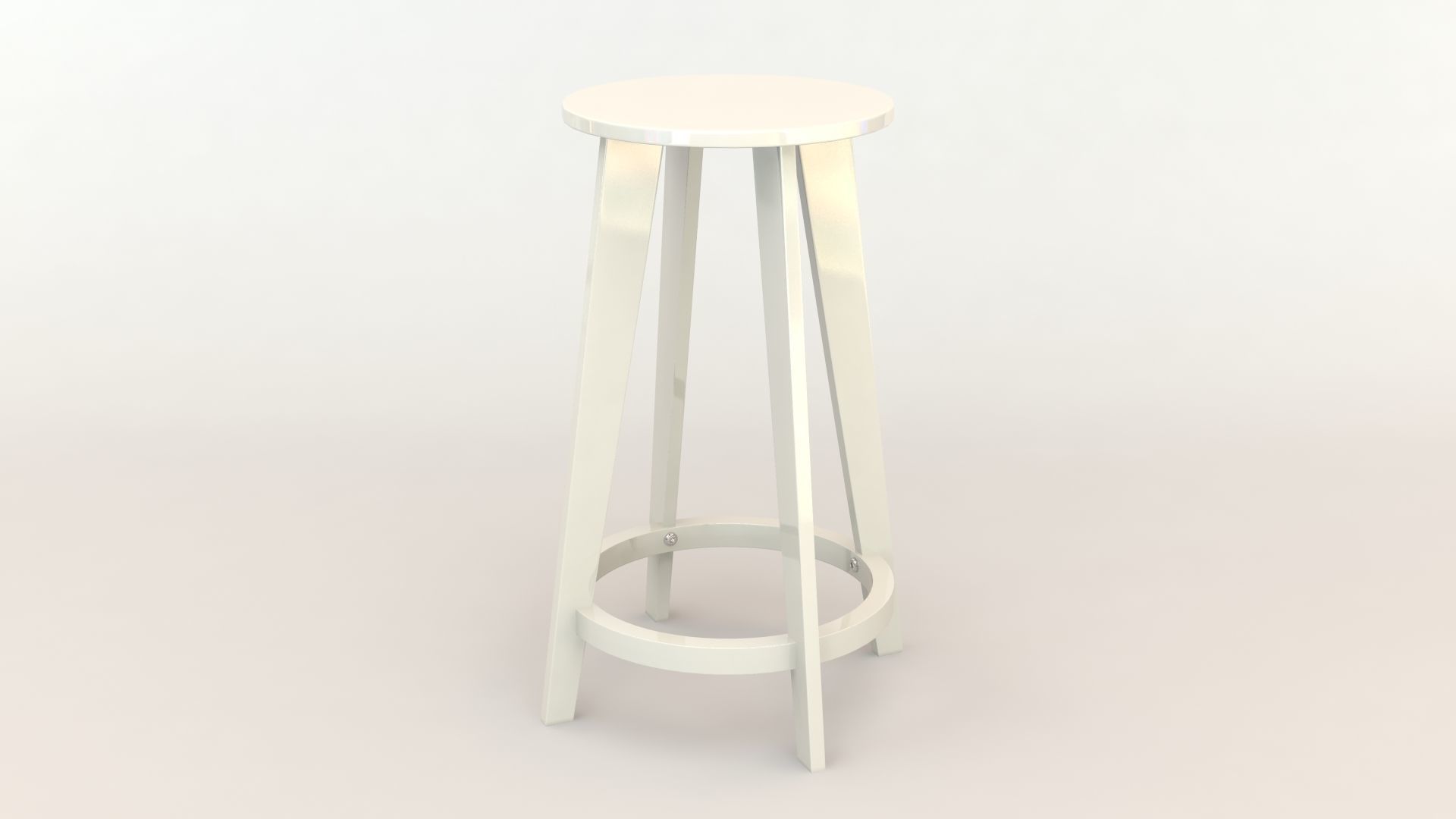 Stool 04 3D model_4