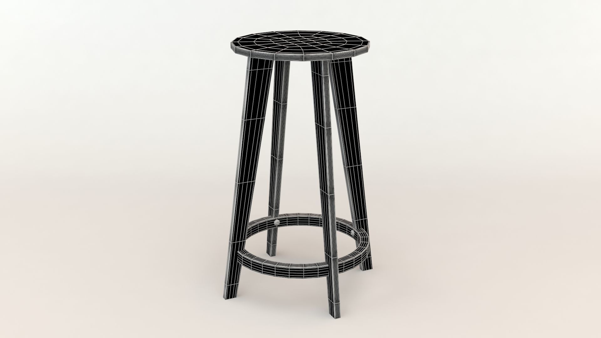 Stool 04 3D model_5