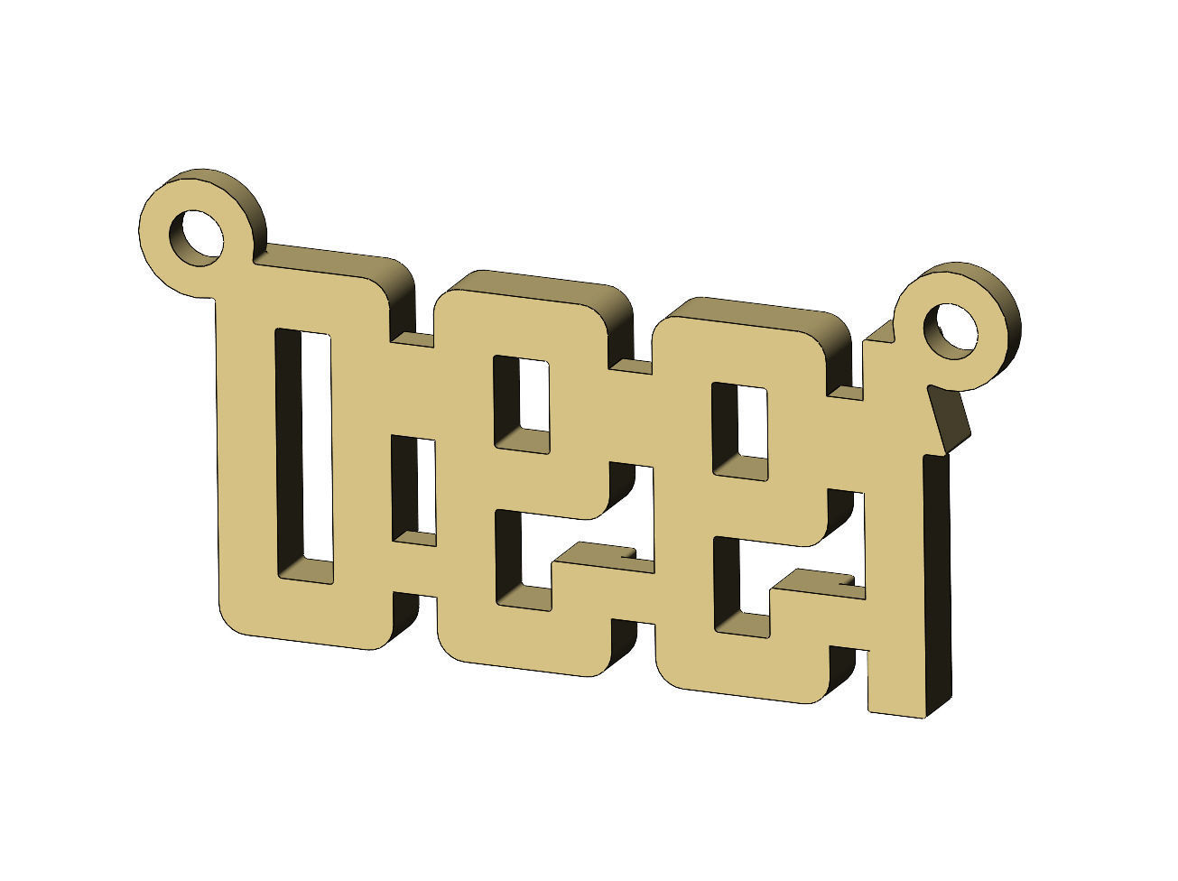 1990s pendant and charms mini set 3D print model_8