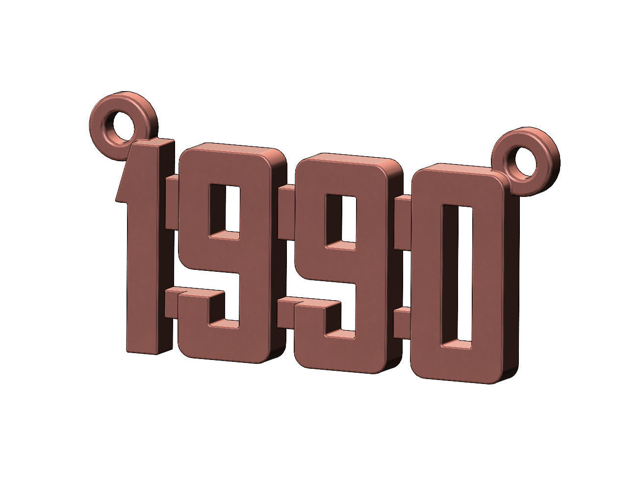 1990s pendant and charms mini set 3D print model_9