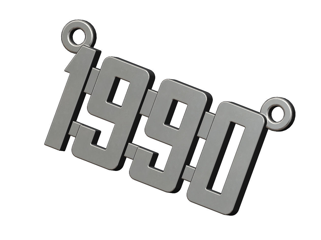 1990s pendant and charms mini set 3D print model_10