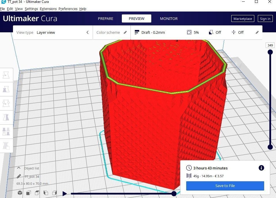 succulent plant pot 34 3D print model_15