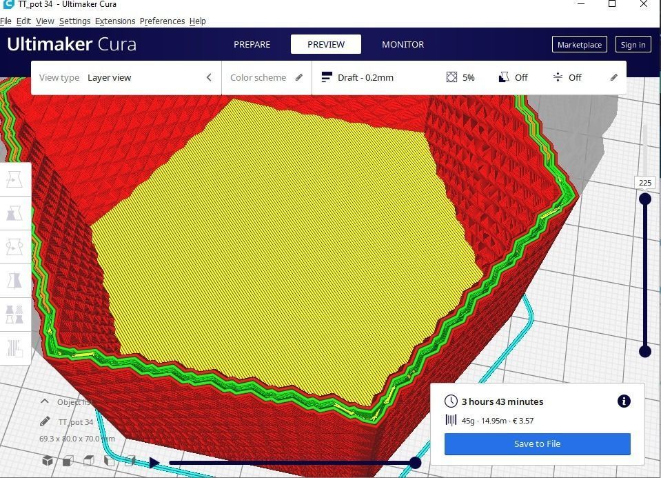 succulent plant pot 34 3D print model_2