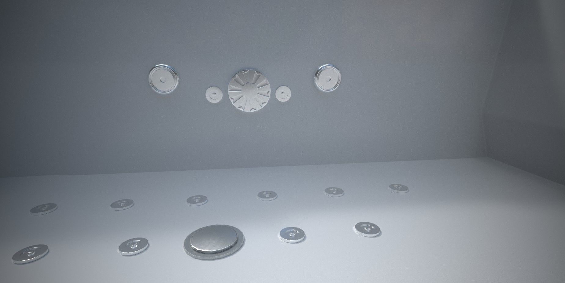 Jacuzzi bathtub Low-poly 3D model_19