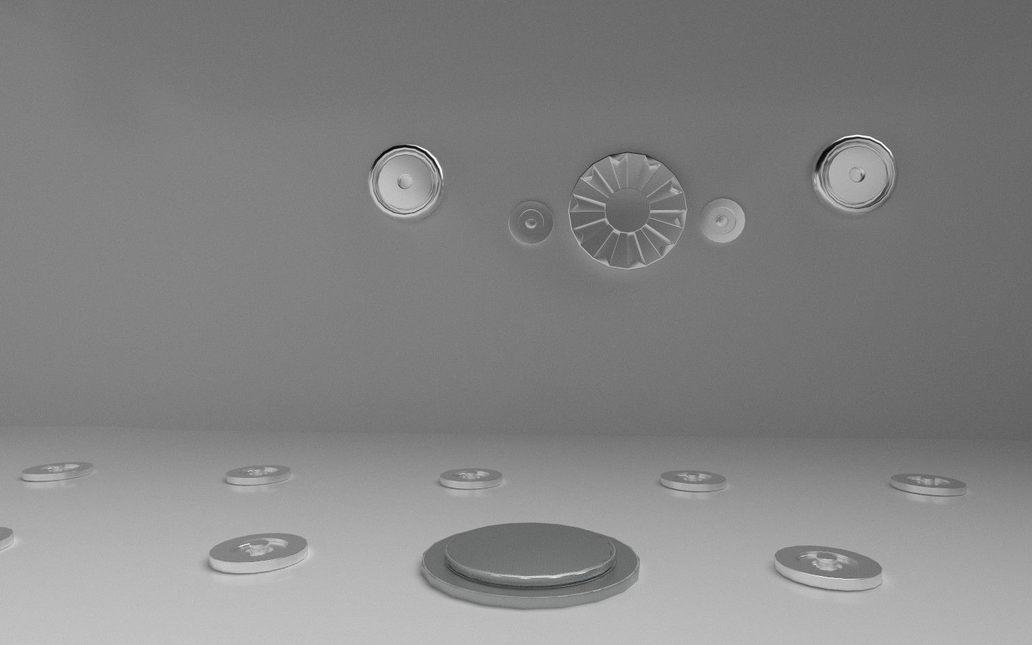 Jacuzzi bathtub Low-poly 3D model_5