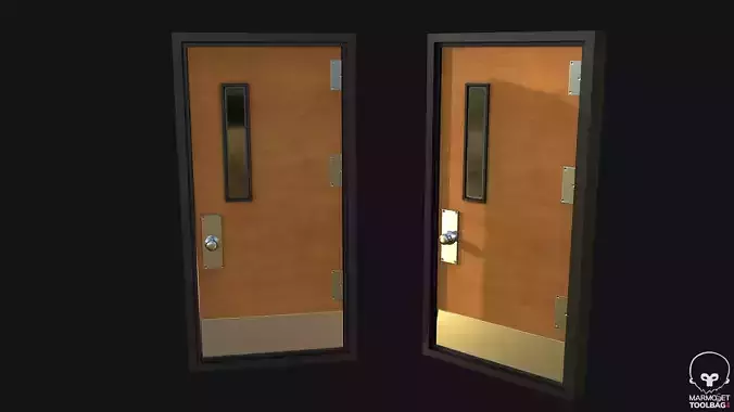 Classroom Door PBR Game Ready