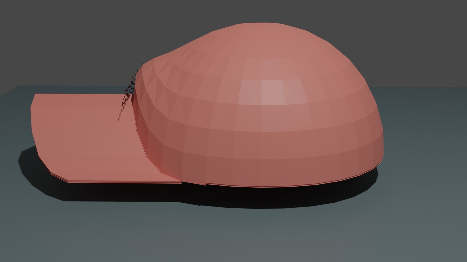 Cap Adidas Low-poly 3D model_1