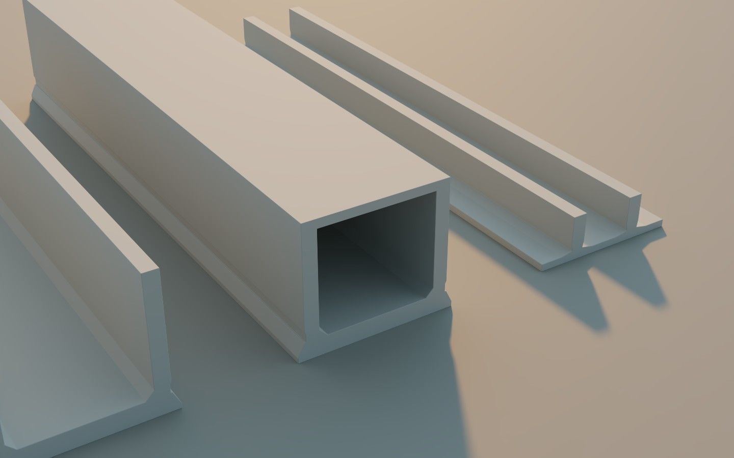 Precast Concrete Elements Collection - 20 Items Low-poly 3D model_10