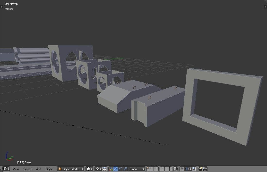 Precast Concrete Elements Collection - 20 Items Low-poly 3D model_22