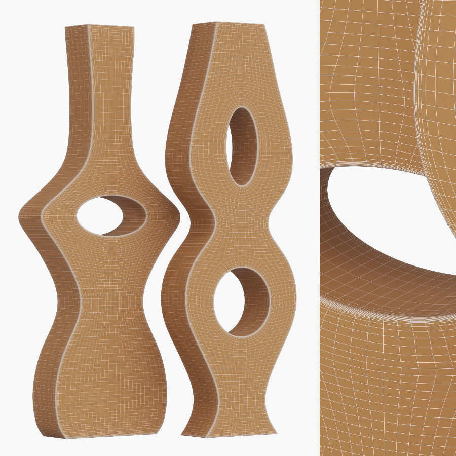 Tristan and Isotte vases 3D model_5