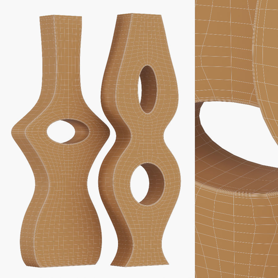 Tristan and Isotte vases 3D model_4