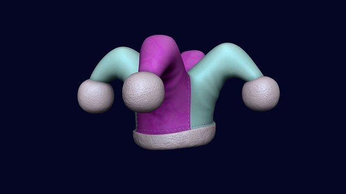 Jester Hat 01 - Joker Clown - Character Costume Cartoon Low-poly 3D model