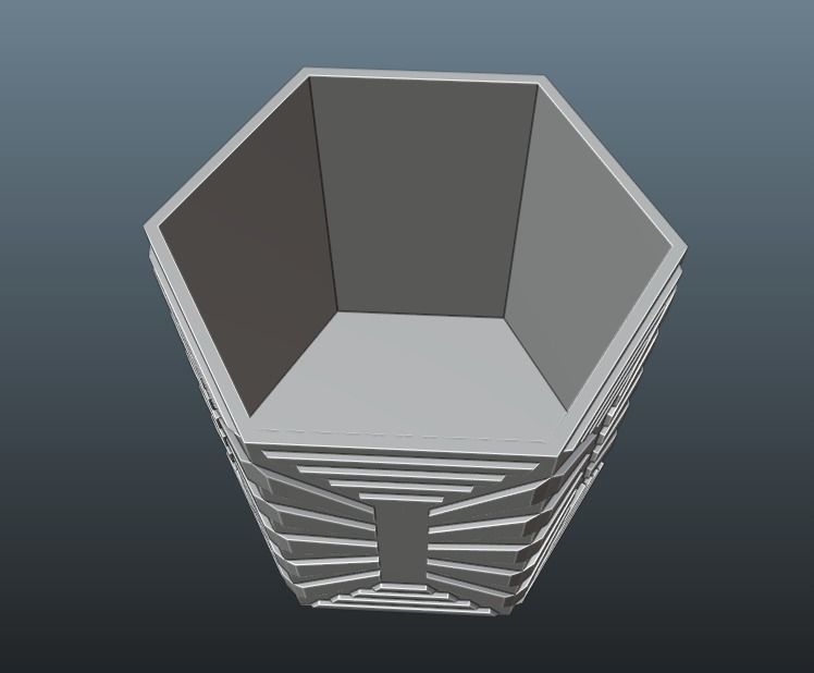 succulent plant pot 35 3D print model_10