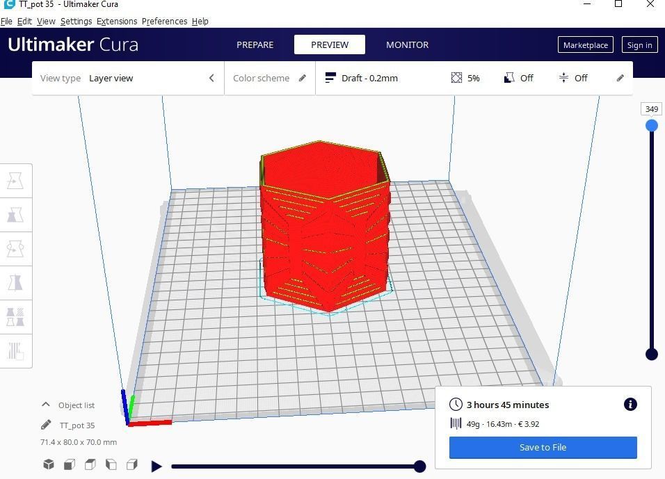succulent plant pot 35 3D print model_11