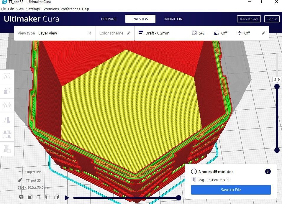 succulent plant pot 35 3D print model_12