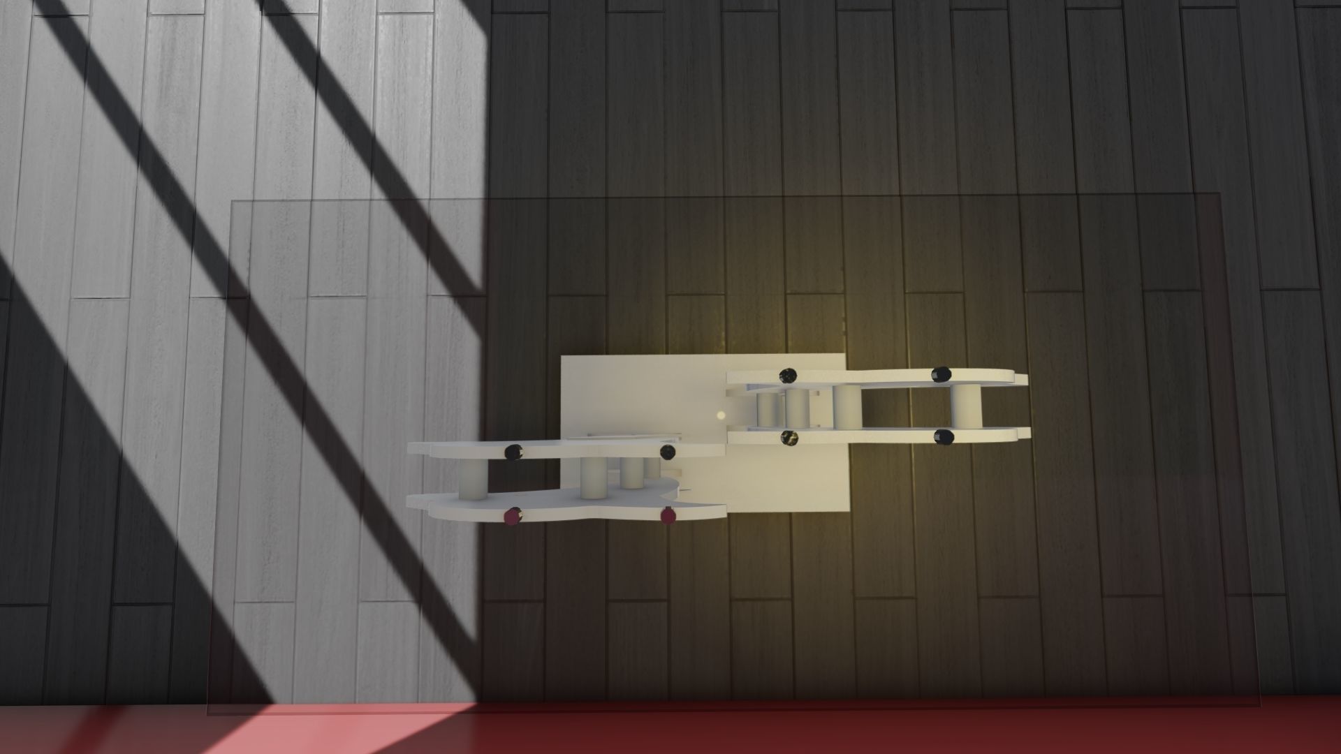 Dolphin dining table 3D model_7