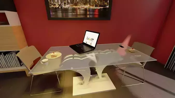 Dolphin dining table  3D model