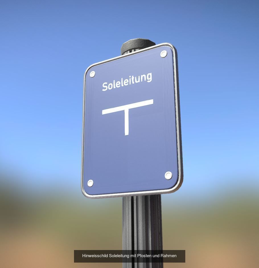 Alle Hinweisschilder mit Pfosten und Rahmen 3D Model Collection_16