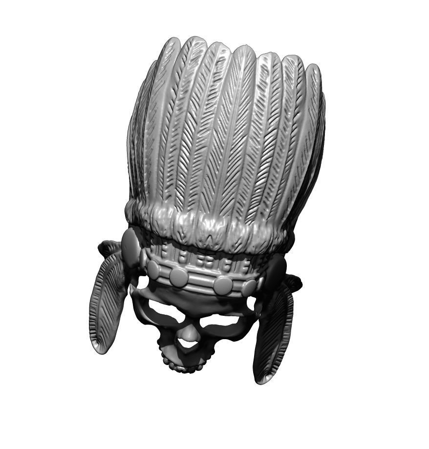 Skull mask version 3D print model_4