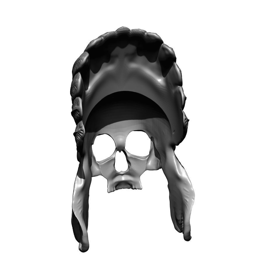 Skull mask version 3D print model_3