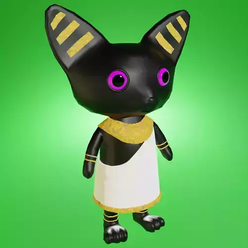 Cute Mini Character of Egyption Goddes Basted Figure