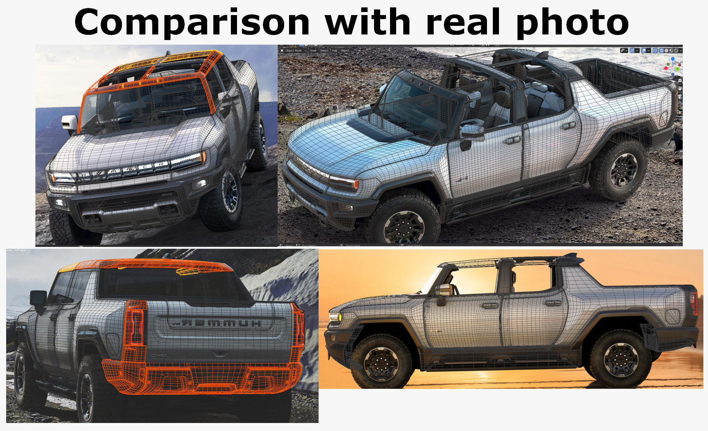 Hummer EV Electric pick-up 2022 3D model_33