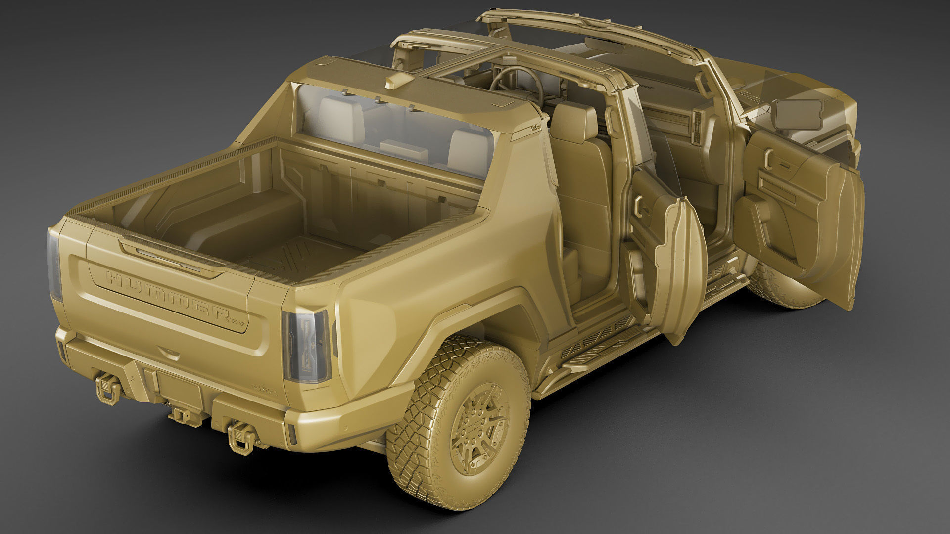 Hummer EV Electric pick-up 2022 3D model_25