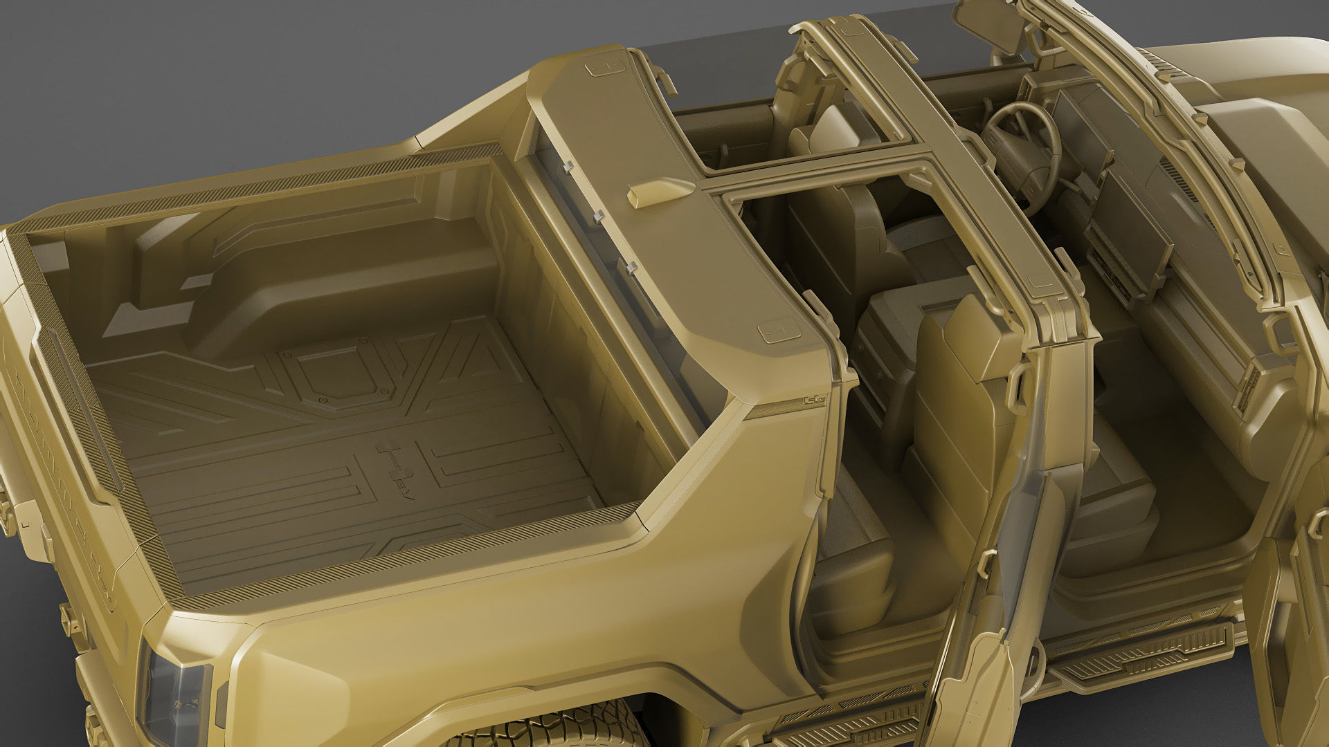 Hummer EV Electric pick-up 2022 3D model_26