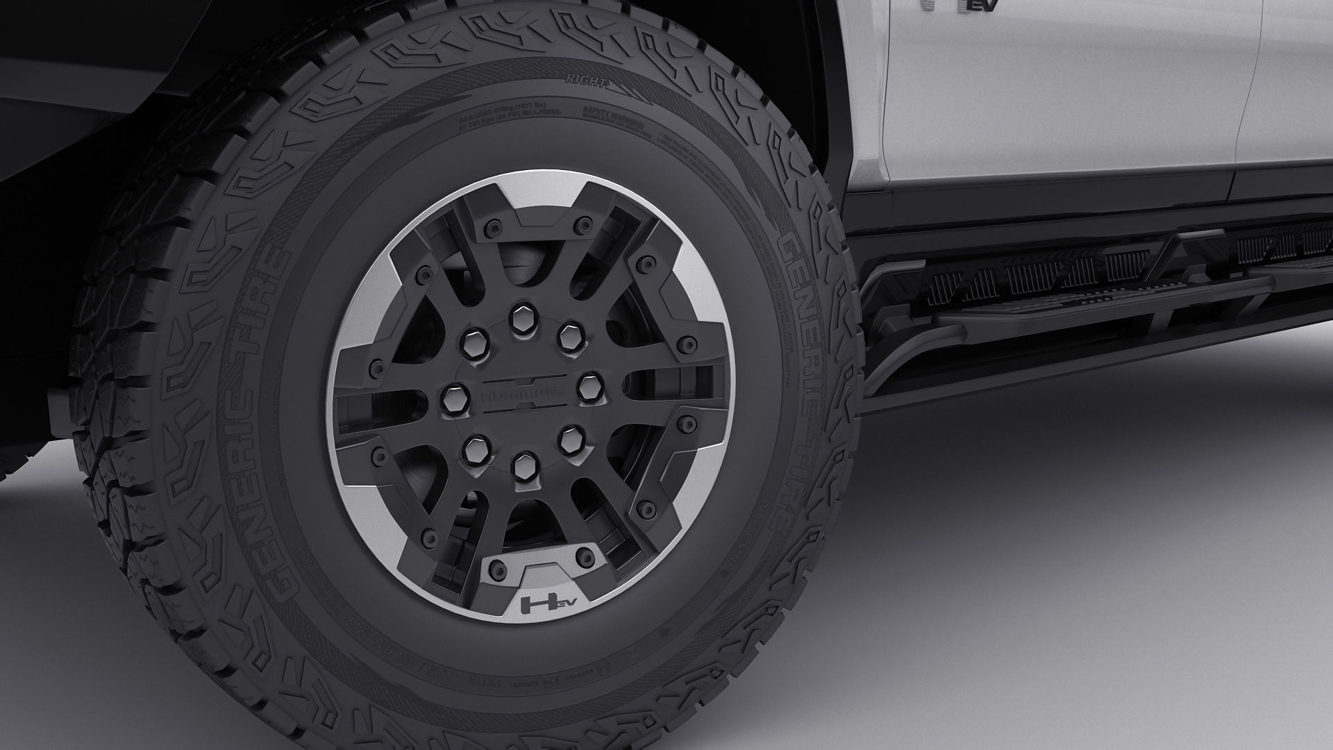 Hummer EV Electric pick-up 2022 3D model_13